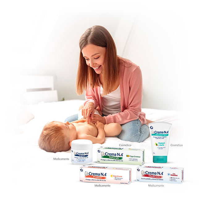 Descubre la Crema N.4 recomendada para la colita de tu bebé